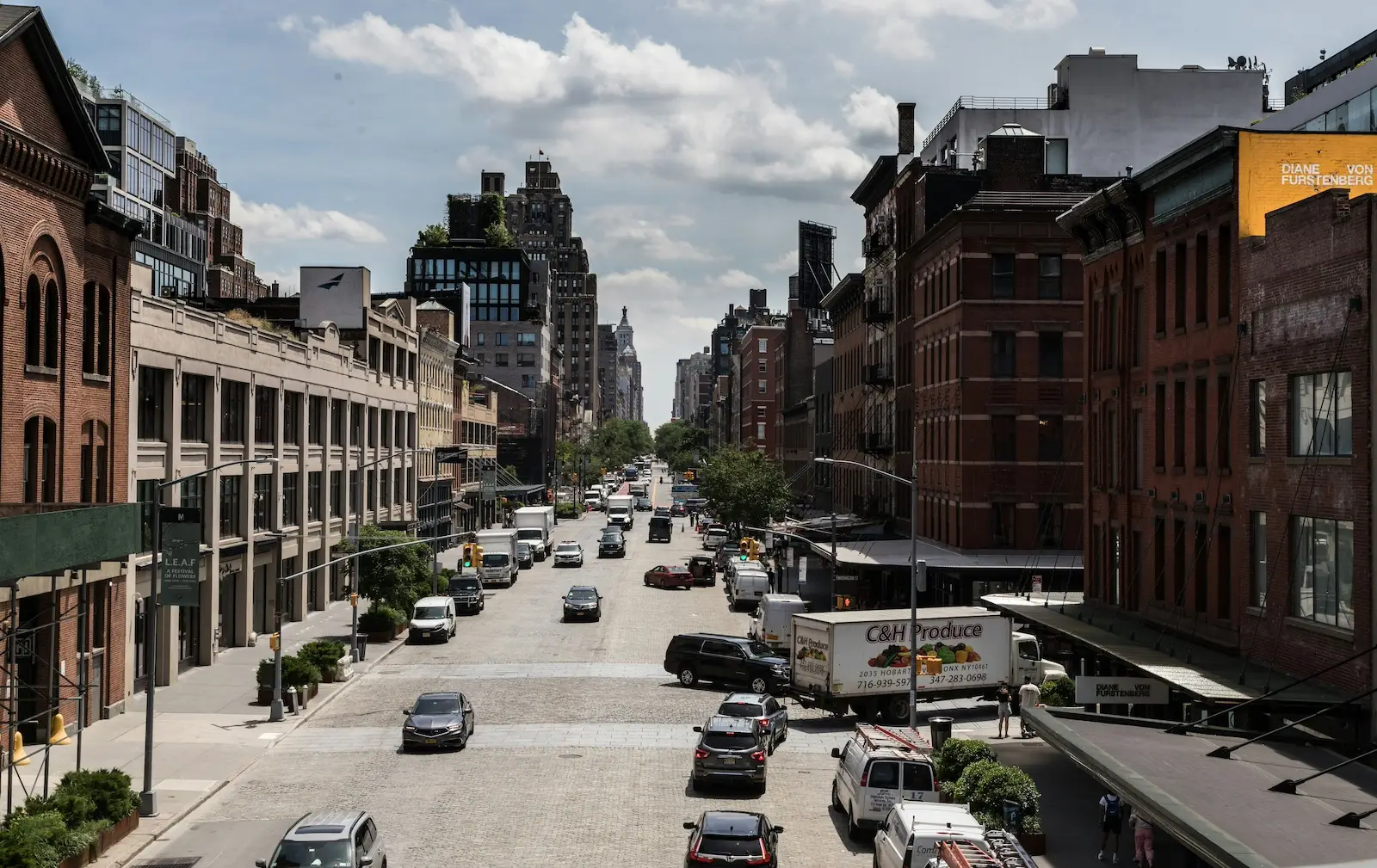 Meatpacking District commercial streetscape in New York, NY
